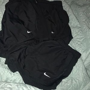 Black Nike large shorts